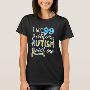 T-shirt J'ai 99 Problèmes Puzzle Monde Mois de Sensibilisa
