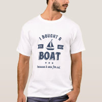 J'ai acheté un bateau pour la voile amusant Humour