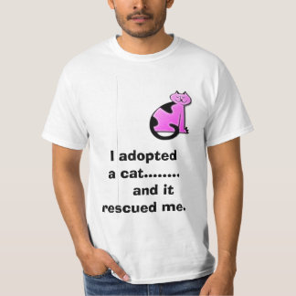 T-shirt J'ai adopté un chat ........ et il m'a
