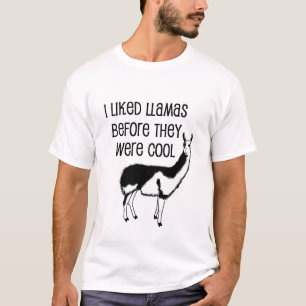 T-shirt J'ai aimé des lamas avant qu'ils aient été frai