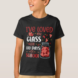 T-shirt J'Ai Aimé Ma Classe Depuis 100 Jours Enseignant À