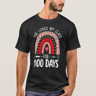 T-shirt J'Ai Aimé Ma Classe Pendant 100 Jours Arc-En-Ciel 