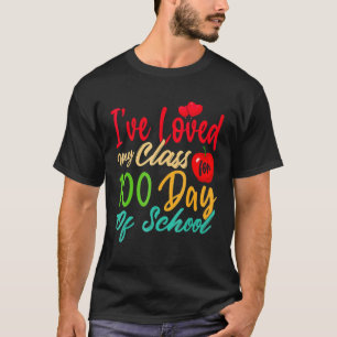 T-shirt J'Ai Aimé Ma Classe Pendant 100 Jours De Coeur D'É