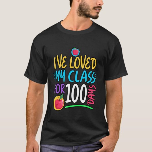T-shirt J'Ai Aimé Ma Classe Pendant 100 Jours D'École 100E (Devant)