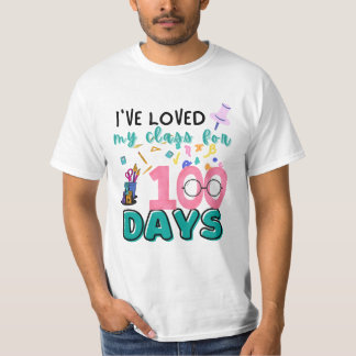 T-shirt J'Ai Aimé Ma Classe Pendant 100 Jours Enseignant