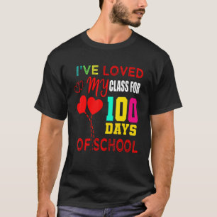 T-shirt J'Ai Aimé Ma Classe Pour 100 Jours De Coeur Scolai