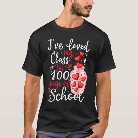 T-shirt J'ai aimé Ma Classe Pour 100 Jours D'École 100e D (Devant)