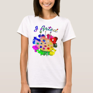 T-shirt J'Ai Armé Des Pinceaux De Palette Artiste Amusants