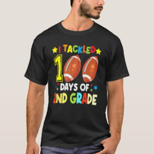 T-shirt J'Ai Attaqué 100 Jours De Football De 2E Année Heu