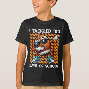 T-shirt J'Ai Attaqué 100 Jours De Football Scolaire 100 Jo