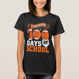 T-shirt J'Ai Attaqué 100 Jours De Football Scolaire Garçon