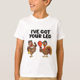 T-shirt J'ai Attrapé Ta Jambe Jour de Thanksgiving Drôle d