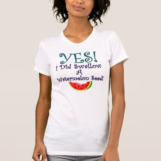 T-shirt J'ai avalé une graine de pastèque (Devant)
