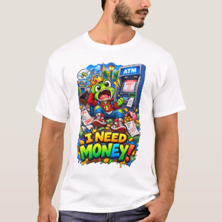 T-shirt J'AI BESOIN D'ARGENT – Funny Frog ATM