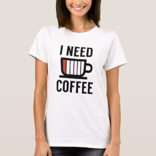 T-shirt J'ai besoin de café