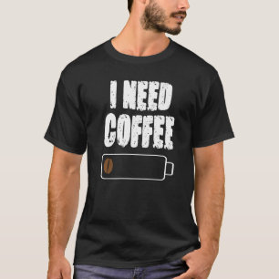 T-shirt J'Ai Besoin De Café Café Café Café Coffee Cup Boev