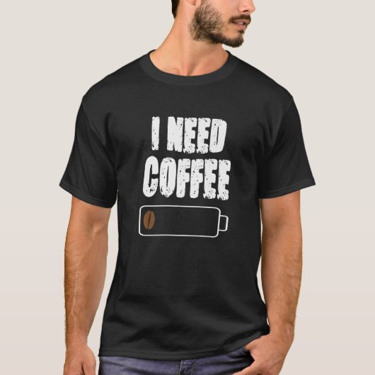 T-shirt J'Ai Besoin De Café Café Café Café Coffee Cup Boev (Devant)