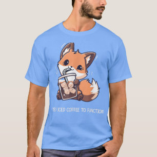 T-shirt J'ai besoin de café glacé pour fonctionner drôle d