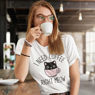 T-shirt J'Ai Besoin De Café Juste