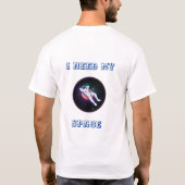 T-shirt J'ai besoin de mon espace (Dos)