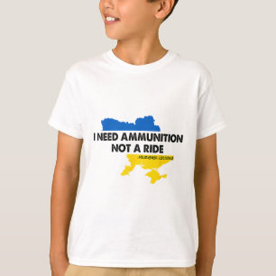 T-shirt J'ai besoin de munitions pas d'un trajet Drapeau d