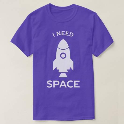 T-shirt J'ai besoin de science spatiale (Design devant)