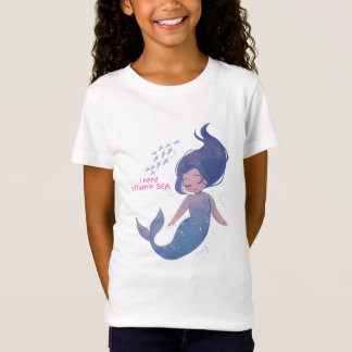 T-Shirt J'ai besoin de sirène de mer vitamine