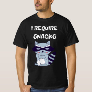 T-shirt J'Ai Besoin De Snacks Raccoon