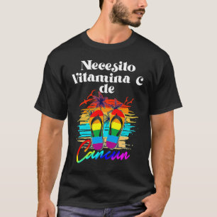 T-shirt J'ai besoin de vitamine C Cancun Mexique Vacances