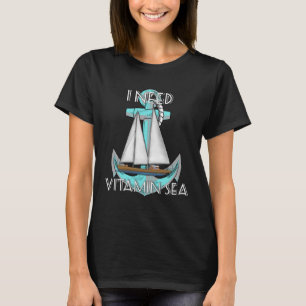T-shirt J'Ai Besoin De Vitamine Mer Voile Nautique
