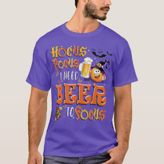 T-shirt J'ai besoin d'une bière pour focaliser l'Halloween