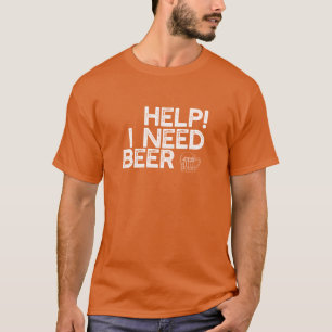 T-shirt J'Ai Besoin D'Une Bière (Sm White Print)