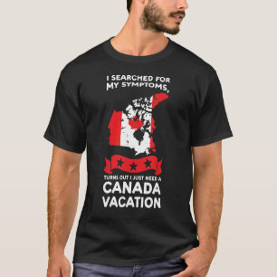 T-shirt J'ai cherché mes symptômes Canada Canada Canada