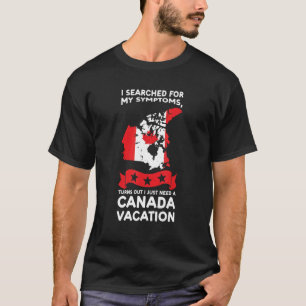T-shirt J'ai cherché mes symptômes Canada Canada Canada