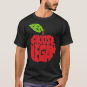 T-shirt J'ai choisi Vegan - Typographie Apple (Devant)