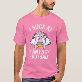 T-shirt J'Ai Chuté Au Football Imaginaire Rainbow Unicorn 