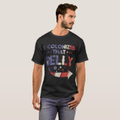 T-shirt J'Ai Colonisé Ce Ventre 4 juillet Père De Grossess (Devant entier)