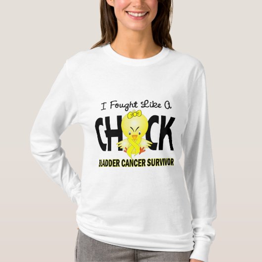 T-shirt J'ai combattu comme un survivant de cancer de la (Devant)