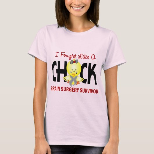 T-shirt J'Ai Combattu Comme Un Survivant De Chirurgie Cerv (Devant)