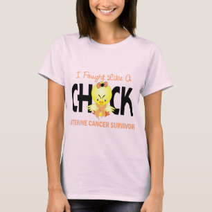 T-shirt J'ai combattu comme un survivant utérin de Cancer