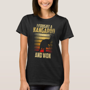 T-shirt J'Ai Combattu Un Kangourou Et Gagné Des Kangourous