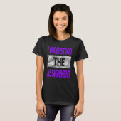 T-shirt J'Ai Compris L'Affectation Couleur Violet Graphiqu (Devant entier)