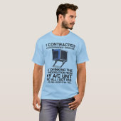 T-SHIRT J'AI CONTRACTÉ LA MALADIE DES LÉGIONNAIRES EN BOIS (Devant entier)