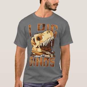 T-shirt J'Ai Creg Dinos Dinosaur Paléontologiste Fossiles 