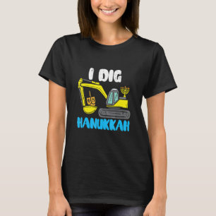 T-shirt J'Ai Creusé Hanoukka Crane Construction Enfants Ch