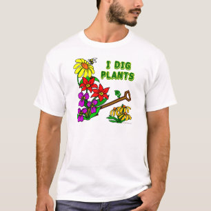 T-shirt J'Ai Creusé Plante Gardener En Disant Chemise
