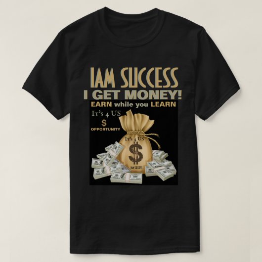 T-SHIRT J'AI DE L'ARGENT (Design devant)