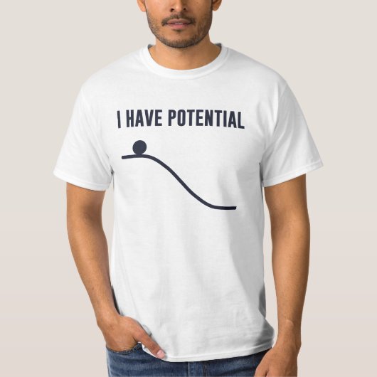 T-shirt J'Ai De L'Énergie Potentielle (Devant)