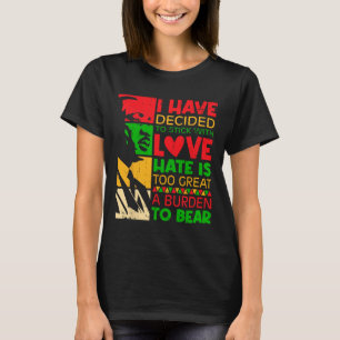 T-shirt J'ai décidé de m'en tenir à l'amour Martin Black l