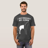 T-shirt J'Ai Défrayé Mon Geek Nerd Ordinateur Zebra Funny (Devant entier)
